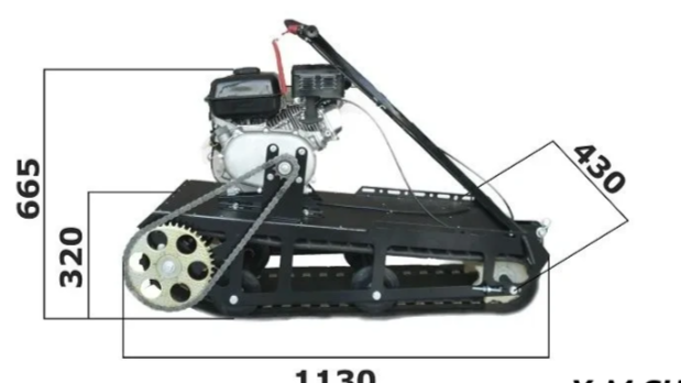 Мотобуксировщик XTREME-MOTORS "Конек-Горбунок" 6.5 л.с. в Нефтеюганске