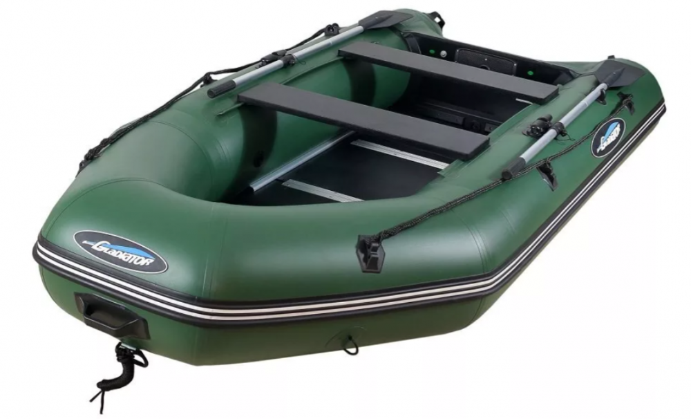 МОТОРНО-ГРЕБНАЯ ЛОДКА ПВХ GLADIATOR А 340 ТК С ФАНЕРНЫМ ПОЛОМ в Нефтеюганске