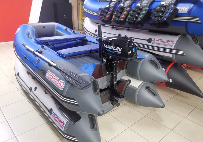 КОМПЛЕКТ ЛОДКА MISHIMO LITE 315 + МОТОР 5л.с в Нефтеюганске