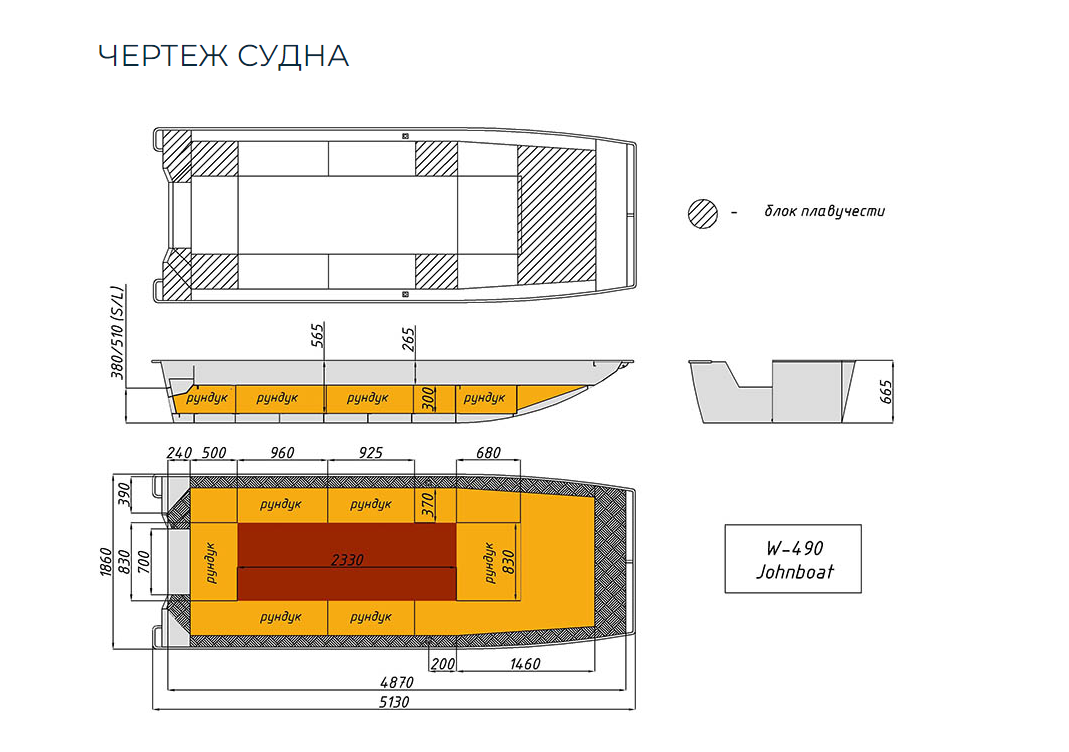 Алюминиевая лодка Wyatboat-490 Jonboat в Нефтеюганске