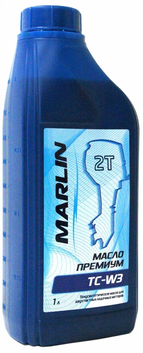 МАСЛО ПОЛУСИНТЕТИЧЕСКОЕ MARLIN ПРЕМИУМ 2Т, TC-W3, 1 ЛИТР в Нефтеюганске