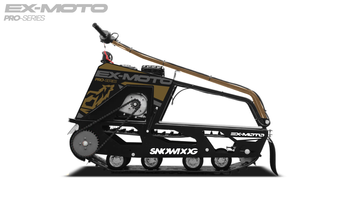 Мотобуксировщик EX-MOTO SNOWDOG S380 8л.с. в Нефтеюганске