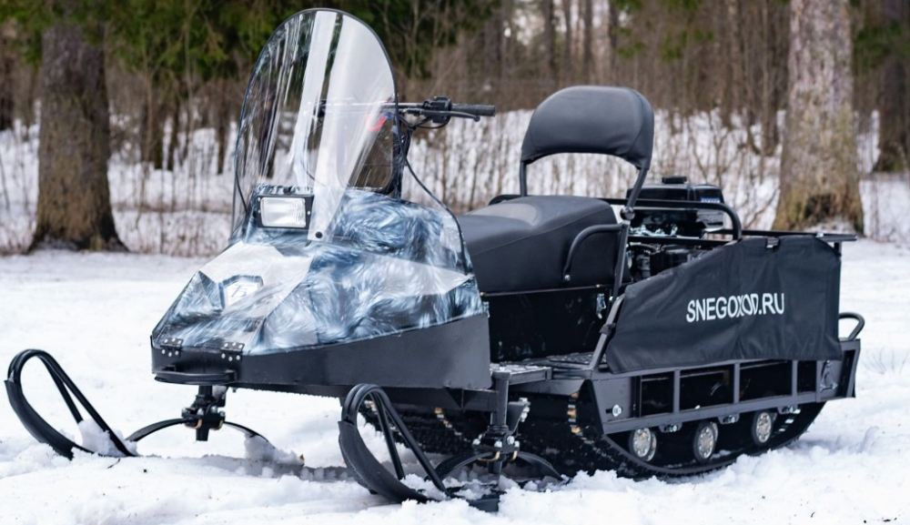 Миниснегоход Бурлак Егерь Экспедитор 15 л.с. , реверс, тормоз, капот белый в Нефтеюганске