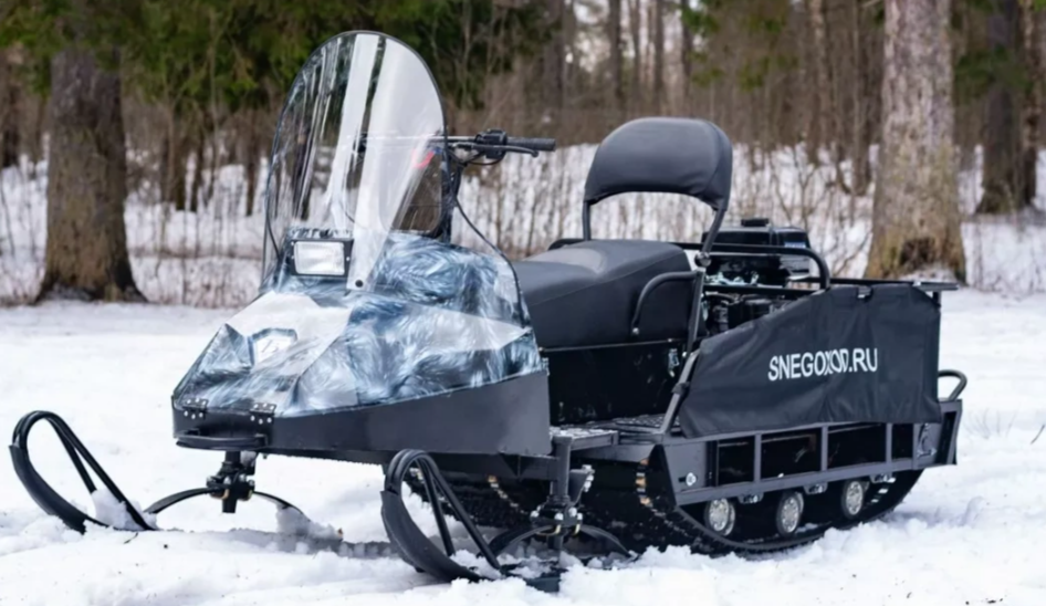 Миниснегоход Егерь Экспедитор 20 л.с. , реверс, тормоз, капот белый в Нефтеюганске
