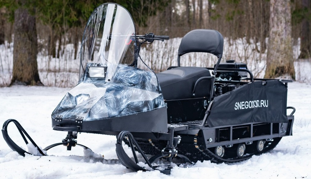 Миниснегоход Бурлак Егерь Экспедитор 15 л.с. , реверс, тормоз, капот белый в Нефтеюганске