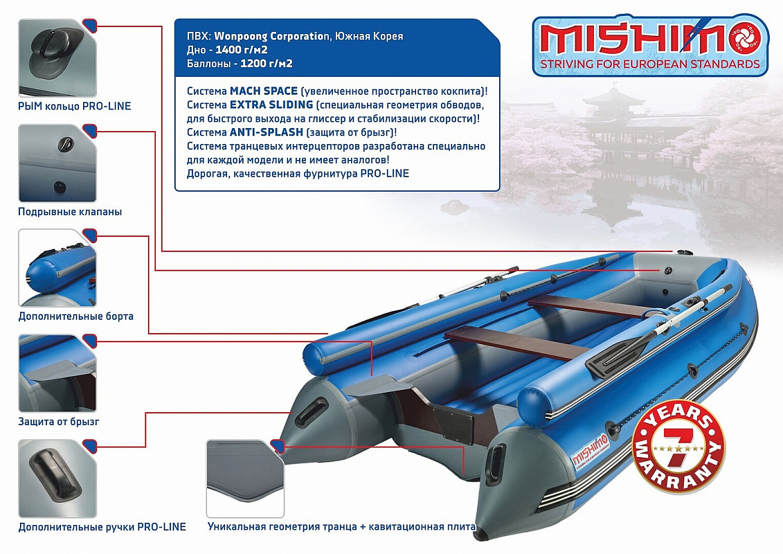 Лодка MISHIMO FAMILY LITE DF 400 в Нефтеюганске
