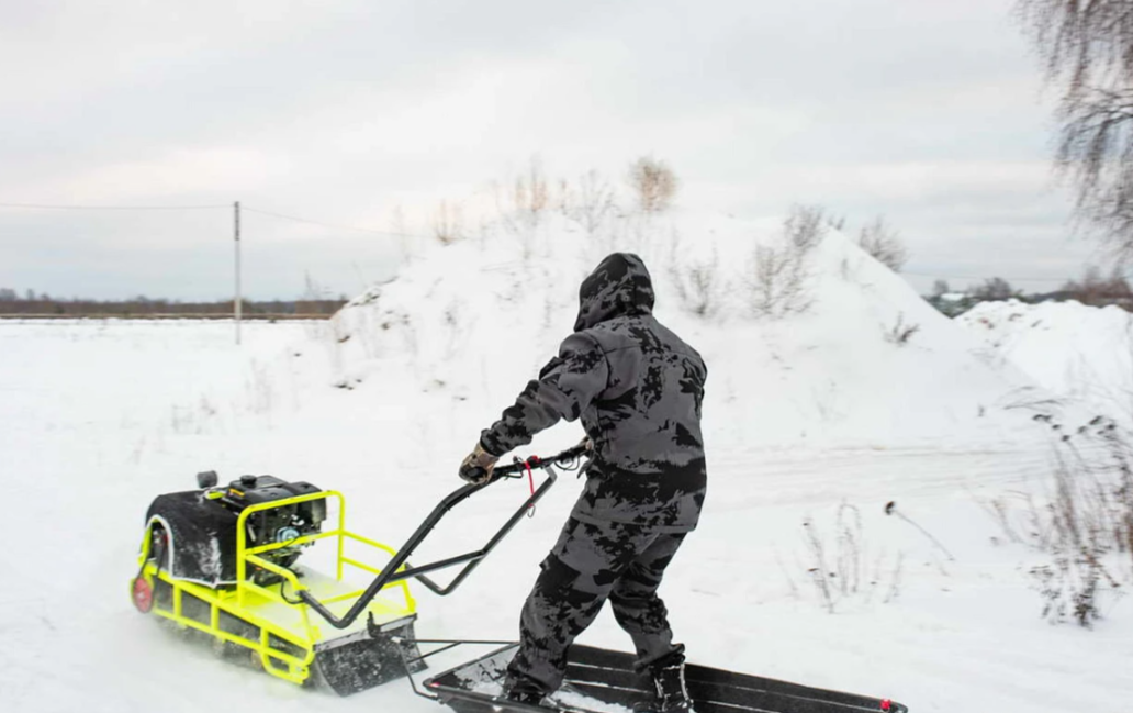 Мотобуксировщик Бурлак ХОЗЯИН-1 (капот металл) в Нефтеюганске