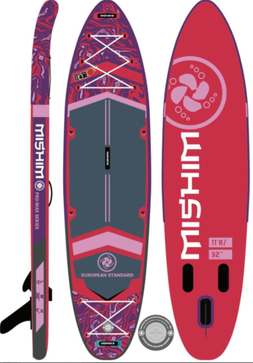 SUP (САП) Доска MISHIMO PRO-MAX Viva Magenta 10.8’ (330см) в Нефтеюганске