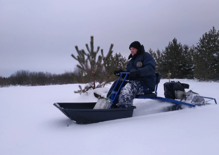 Мотобуксировщик толкач Альбатрос-XL8 с модулем. С фарой, тележки в Нефтеюганске