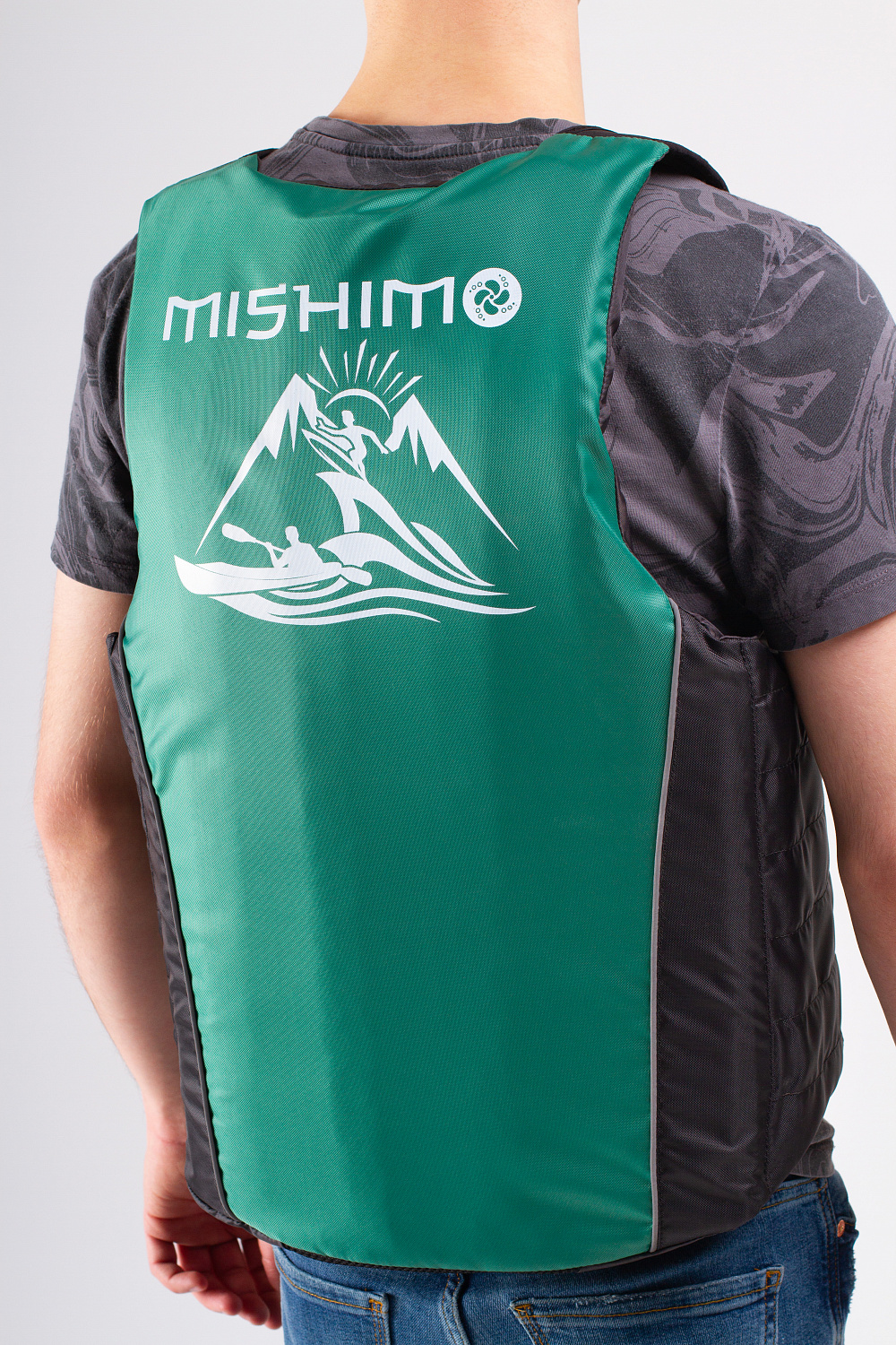 Жилет спасательный MISHIMO PRO Премиум качества Черно-зеленый в Нефтеюганске