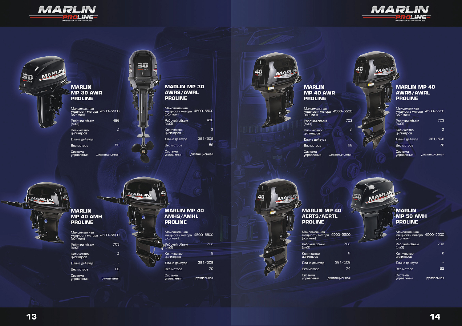 Лодочный мотор MARLIN PROLINE MP 9.9 (20) AWRL FORCE в Нефтеюганске