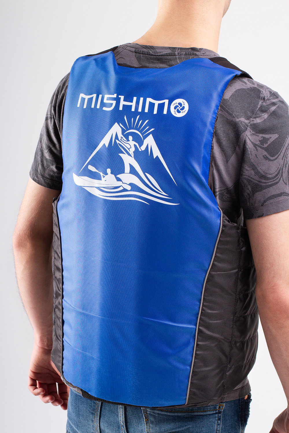 Жилет спасательный MISHIMO PRO Премиум качества Черно-синий в Нефтеюганске
