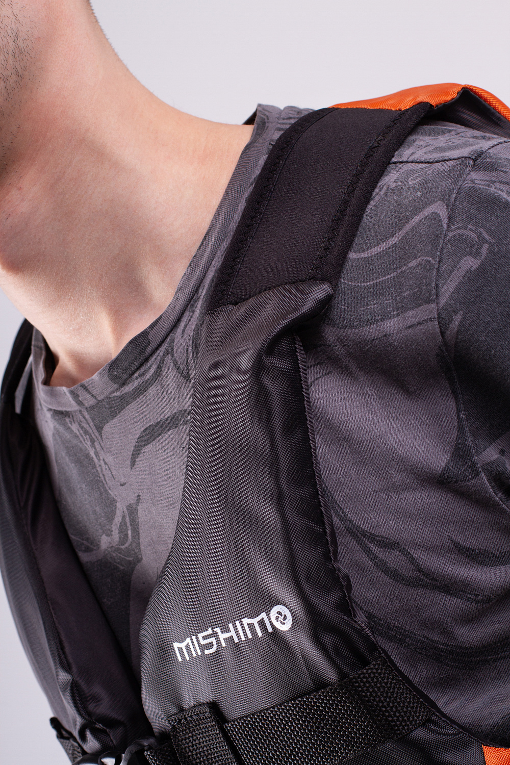 Жилет спасательный MISHIMO PRO Премиум качества Черно-оранжевый в Нефтеюганске