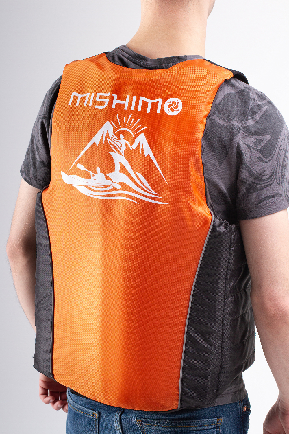 Жилет спасательный MISHIMO PRO Премиум качества Черно-оранжевый в Нефтеюганске
